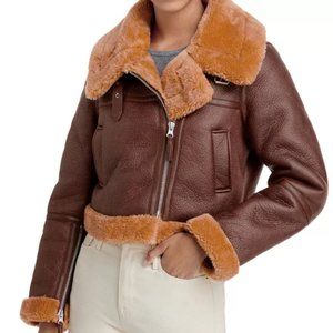 🤎Bagatelle Faux Sherling Moto Jacket🤎